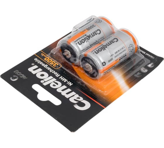 Аккумулятор Camelion 1.2В C-3500mAh Ni-Mh BL-2, 6184