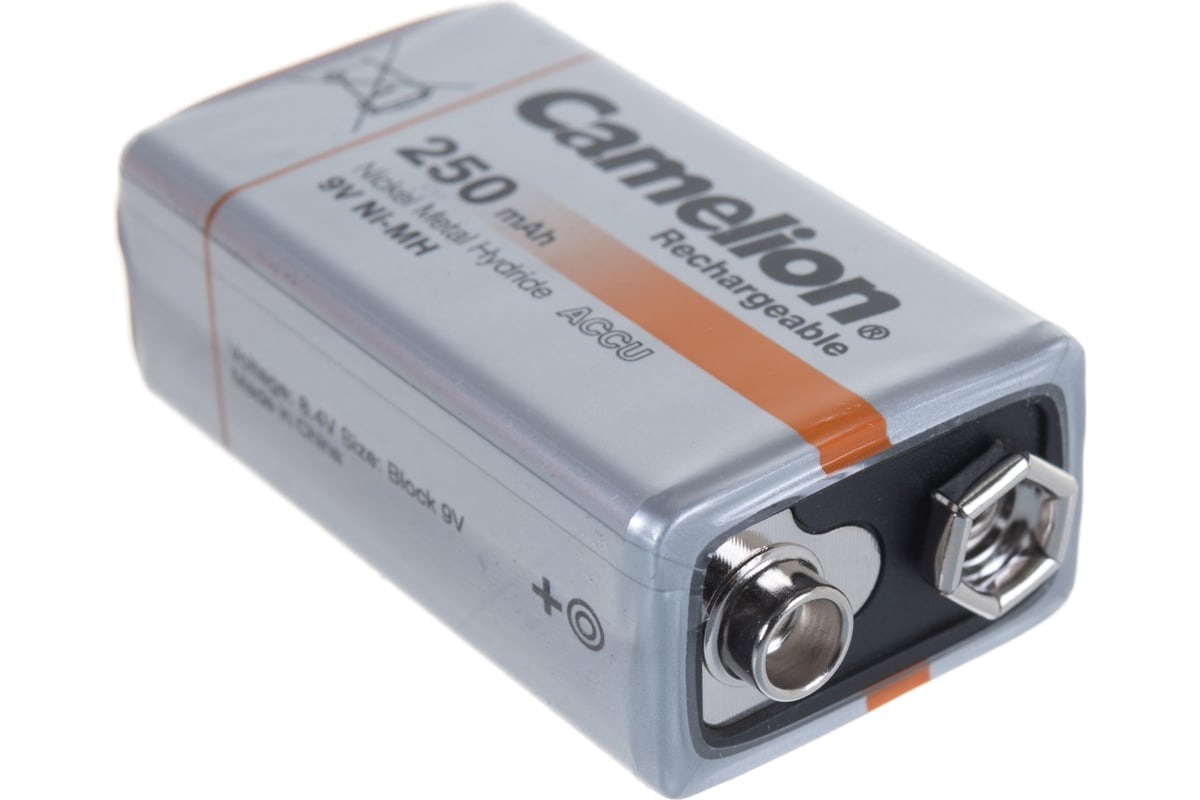 CAMELION PILA RECARGABLE 9V 250MAH NI-MH