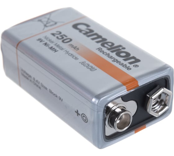 Аккумулятор Camelion 9V-250mAh Ni-Mh BL-1, 5014