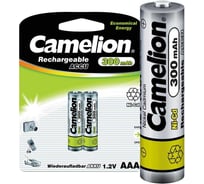 Аккумулятор Camelion 1.2В AAA-300mAh Ni-Cd BL-2, 3144