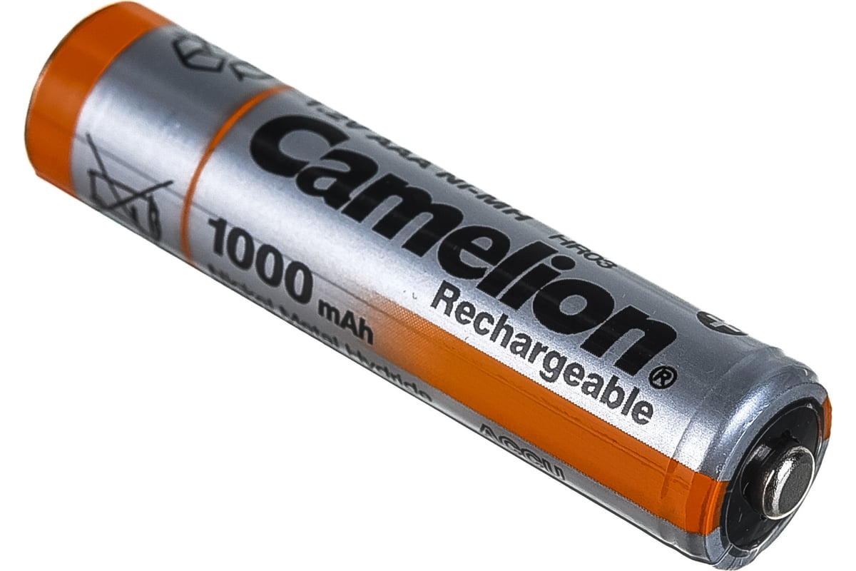 Аккумулятор Camelion 1.2В AAA-1000mAh Ni-Mh BL-2, 6182 - выгодная цена,  отзывы, характеристики, фото - купить в Москве и РФ