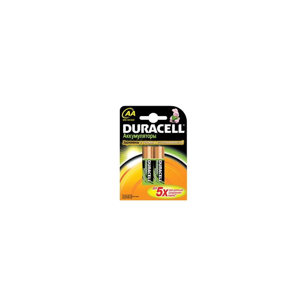 Аккумулятор Duracell AA/HR6 Ni-Mh 2000mAh Stay Charged BL-2, 10555 ...