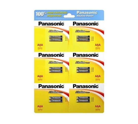 Батарейка 1.5В Panasonic Alkaline Power LR 03 12BP, 10360