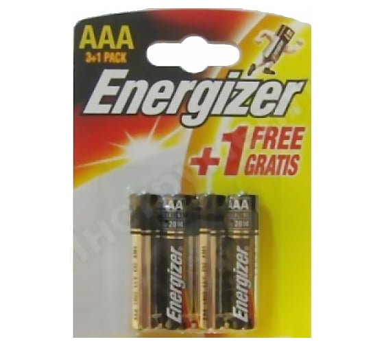 Батарейка 1,5V Energizer LR 03 Base BL-3+1, 10271