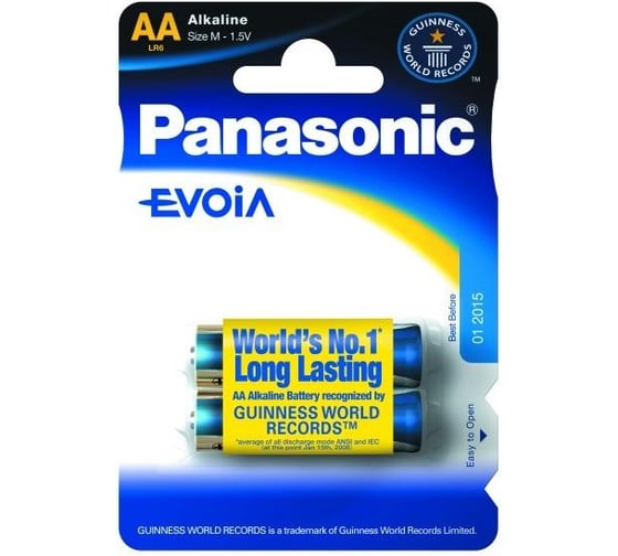Батарейка Panasonic LR 06 Evoia/2BP, 10361 1