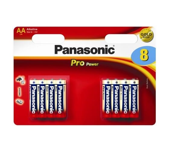 Батарейка Panasonic LR 06 Pro Power/8 BP, 10577 1