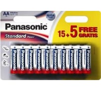 Батарейка Panasonic LR 06 Standard/15+5 BP, 10449