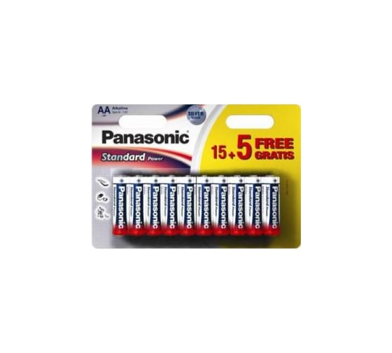 Батарейка Panasonic LR 06 Standard/15+5 BP, 10449 1