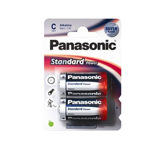 Батарейка Panasonic LR 14 Standard/2BP, 9467 1