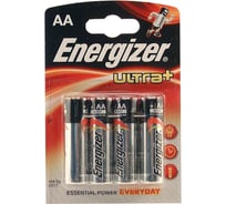 Батарейка 1,5V Energizer LR 6 Ultra+ BL-4, 10764