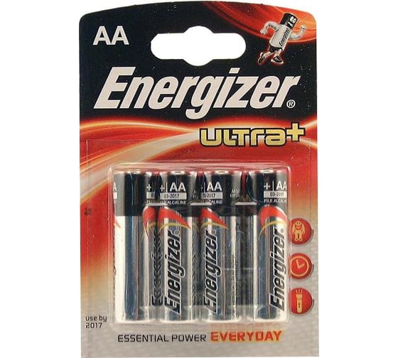Батарейка 1,5V Energizer LR 6 Ultra+ BL-4, 10764