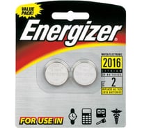 Батарейка 3.0В ENERGIZER CR 2016 LITHIUM FSB2 BL2, 10238