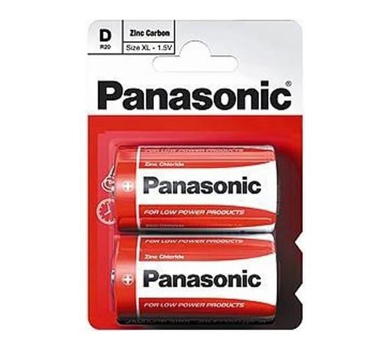 Батарейка Panasonic R20 Zinc Carbon BL-2, 2337 1