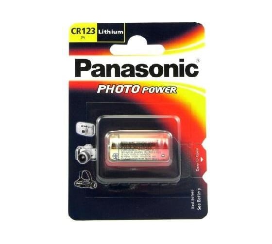 Батарейка для фотоаппарата Panasonic CR123A BL-1, 1543