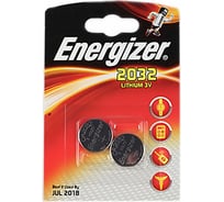 Батарейка 3.0В ENERGIZER CR 2032 LITHIUM FSB2 BL2, 10240