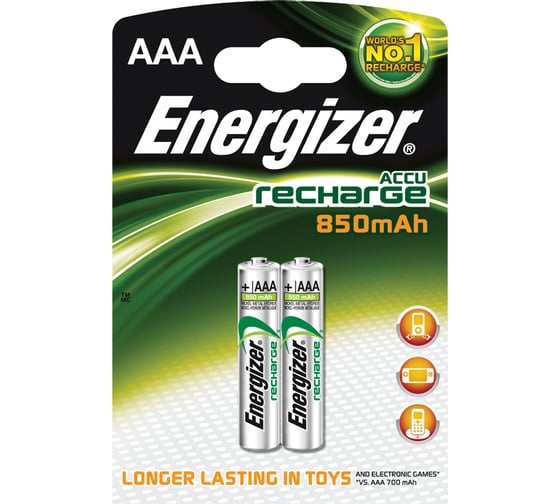 Аккумулятор 1.2V Energizer HR03 FSB2 Ni-Mh 850mAh BL-2, 10241