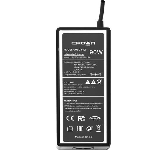 Универсальное зарядное устройство CROWN MICRO CMLC-6009 CM000002071