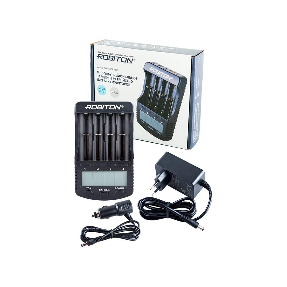 Интеллектуальное зарядное устройство Robiton MasterCharger Pro LCD ...