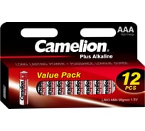 Батарейка Camelion LR03 Plus Alkaline BLOCK-12 LR03-HP12, 1.5В 14260
