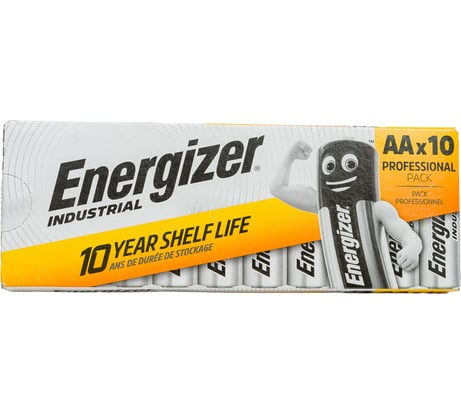 Батарейка Energizer Industrial AA/LR6 (EN91, AM3) 10шт. Alkaline 7638900361056