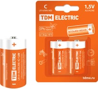 Элемент питания TDM LR14 C Alkaline 1,5V BP-2 SQ1702-0011 23288679