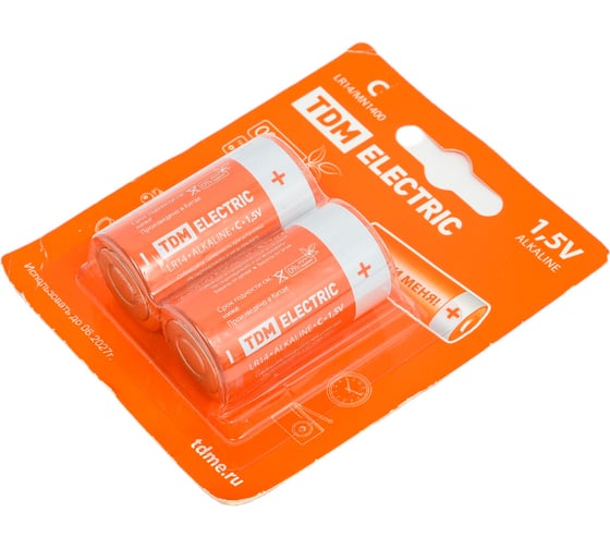 Элемент питания TDM LR14 C Alkaline 1,5V BP-2 SQ1702-0011