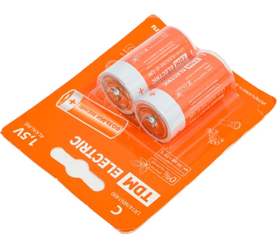 Элемент питания TDM LR14 C Alkaline 1,5V BP-2 SQ1702-0011