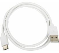 Кабель SONNEN белый, USB 2.0-Type-C, 1 м, медь, для передачи данных и зарядки 513558