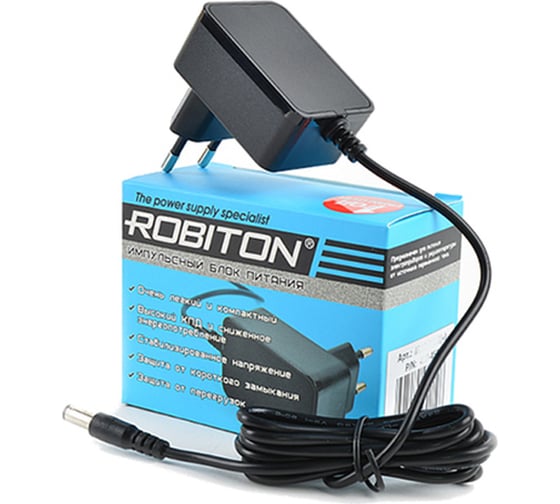 Адаптер/блок питания Robiton IR12-500S 5,5x2,1/12 (-) 14932 1