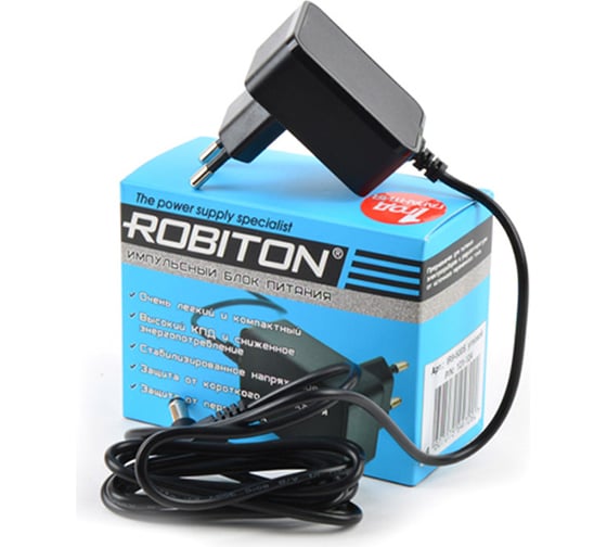 Адаптер/блок питания Robiton IR9-500S угловой 5,5x2,5/12 14939