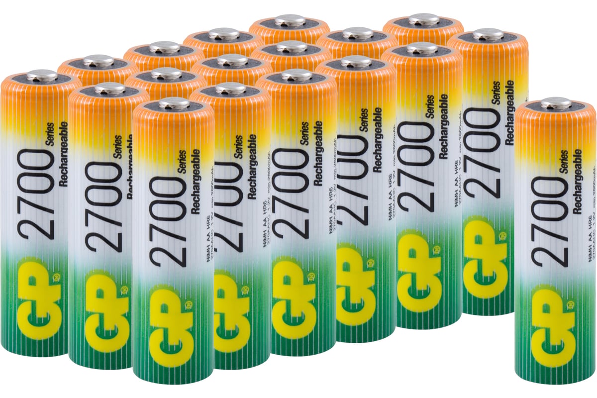  пальчиковые батарейки АА hr6 2700 mah/мАч ni-mh 18 шт в .