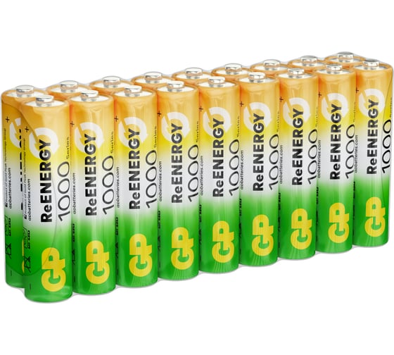 Акк. Бат. ааа мизинчиковые GP  hr03 1000 mah/мач ni-mh 18 шт в упак 100AAAHC-B18 100AAAHC-B18 23948523