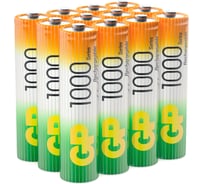 Аккумуляторные мизинчиковые батарейки ААА hr03 1000 mah/мАч ni-mh 12 шт GP 100AAAHC-B12