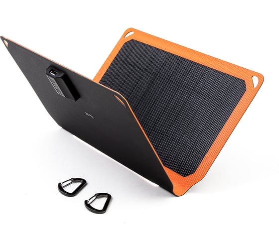 Солнечная влагозащищенная батарея TopOn 10w usb 5v 2a, ip67, складная на 2 секции TOP-SOLAR-10