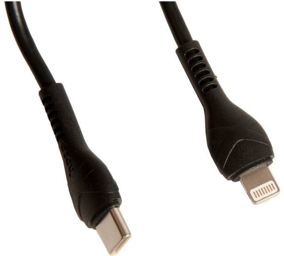 Зарядное устройство Hoco N13 Bright PD30W+QC3.0 два порта 1хUSB-A, 1хType-C, кабель Type-C - Lightning, черный 838559