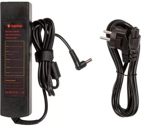 Блок питания ZeepDeep для ноутбука Lenovo IdeaPad Y310, Y410, Y510, 20V 4.5A, 90W с кабелем, штекер 5.5x2.5 780263