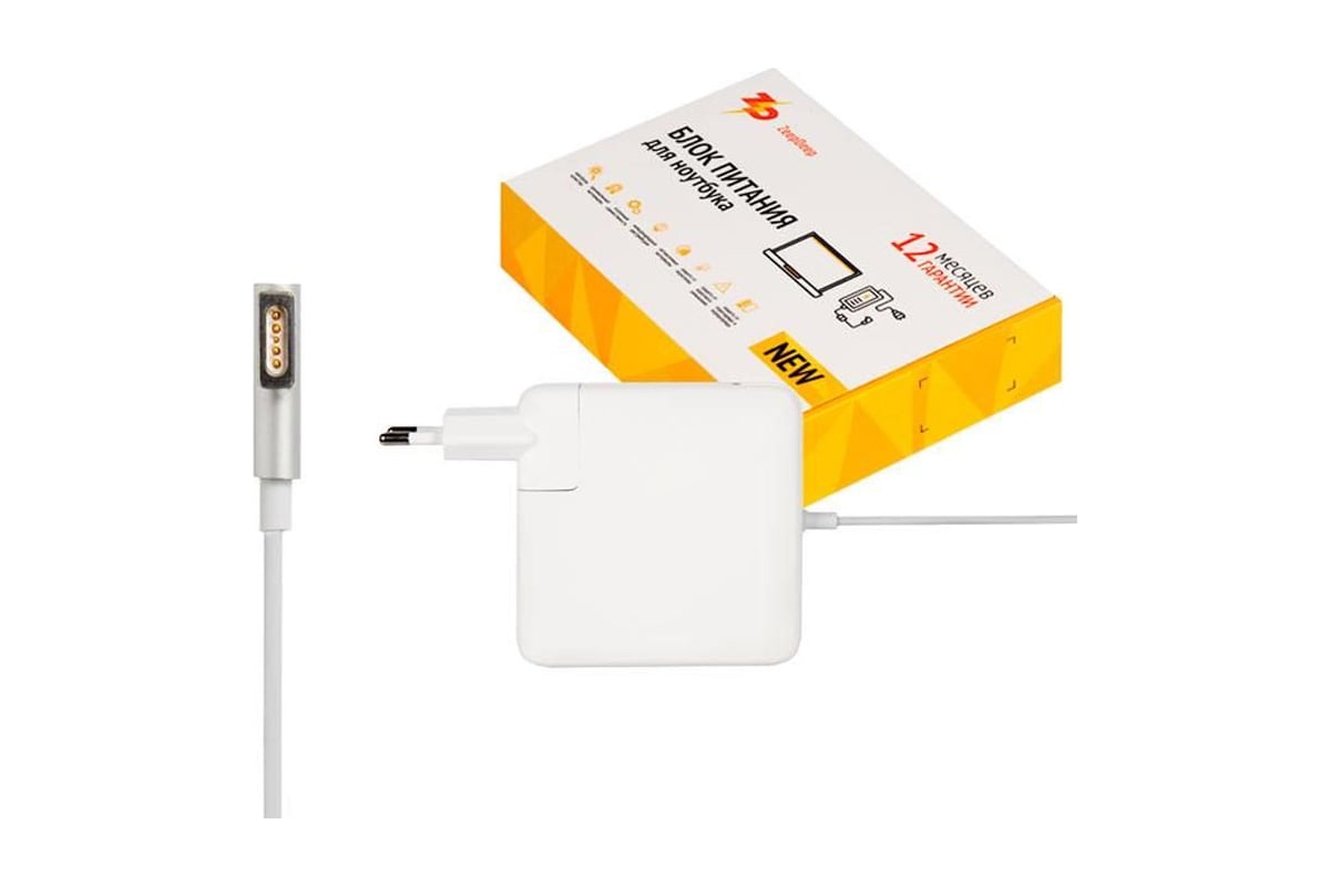 Блок питания ZeepDeep зарядка для MacBook A1181 A1278 A1342 A1344 MacBook  Pro A1278, 60W MagSafe 16.5V 3.65A 804048 - выгодная цена, отзывы,  характеристики, фото - купить в Москве и РФ