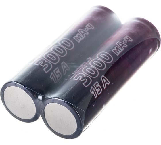 Высокотоковый аккумулятор КОСМОС 3000мАч 18650 Li-ion без защиты, 2S, KOC18650Li30UL20CS2
