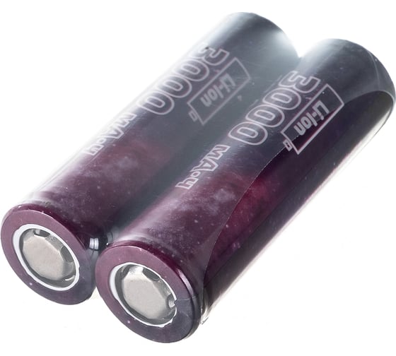 Высокотоковый аккумулятор КОСМОС 3000мАч 18650 Li-ion без защиты, 2S, KOC18650Li30UL20CS2