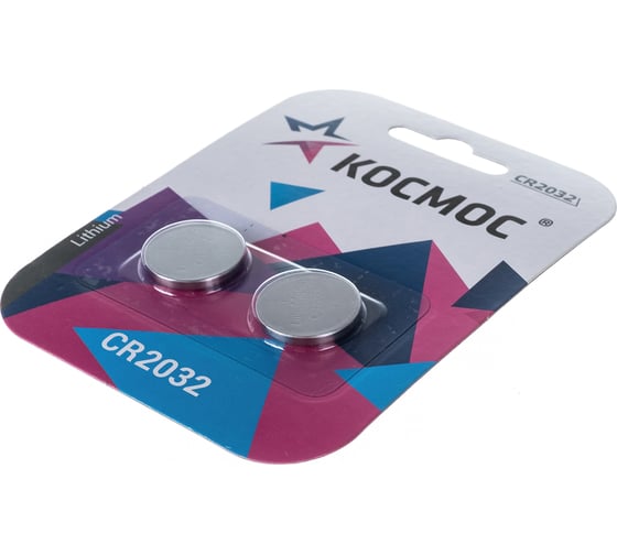 Элемент питания КОСМОС CR2032 3V Lithium 2BL, KOC2032BL2