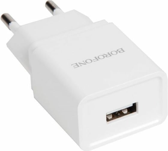 Зарядное устройство Borofone BA19A один порт USB, кабель Micro USB, 5V, 1.0A, белый 890555
