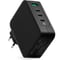 Блок питания TopOn GaN 130W 3 Type-C PD, PPS, USB QC Черный TOP-GaN-130WB 1