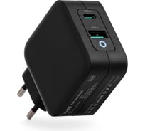Блок питания TopOn GaN 65W Type-C PD, PPS, USB QC Черный TOP-GaN-65WB