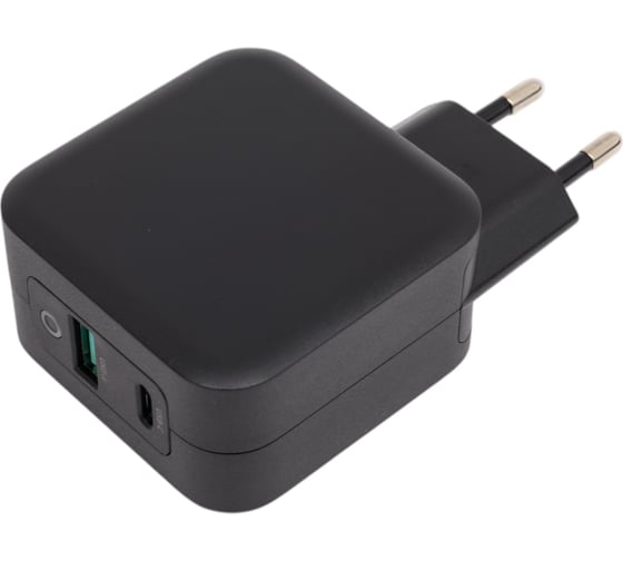 Блок питания TopOn GaN 65W Type-C PD, PPS, USB QC Черный TOP-GaN-65WB