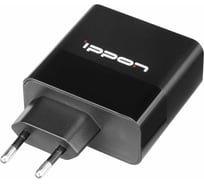 Блок питания IPPON CW45 автоматический, 45W, 5V-20V, 3A, 1xUSB, 5A, от бытовой электросети, 1 штука в упаковке 1402820