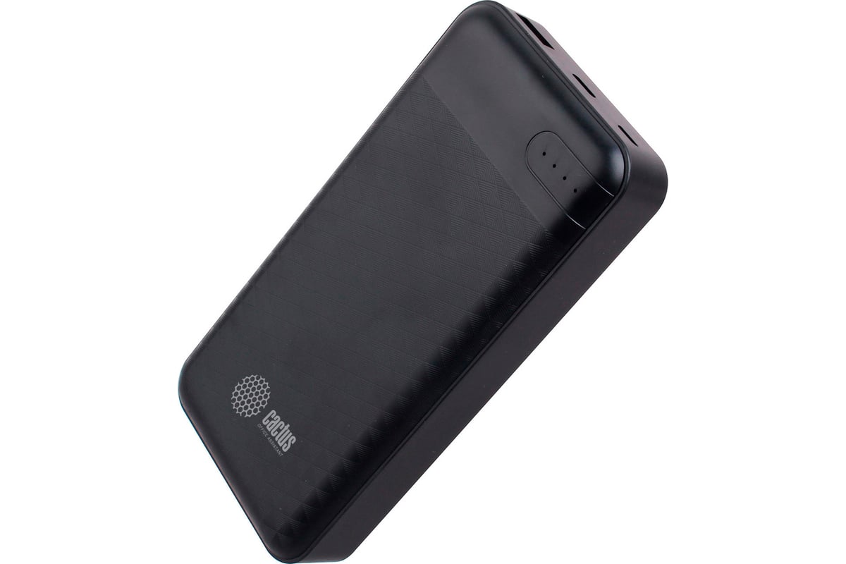 Мобильный аккумулятор Cactus 20000mAh 2.1A черный CS-PBFSET-20000 1205761 -  выгодная цена, отзывы, характеристики, фото - купить в Москве и РФ