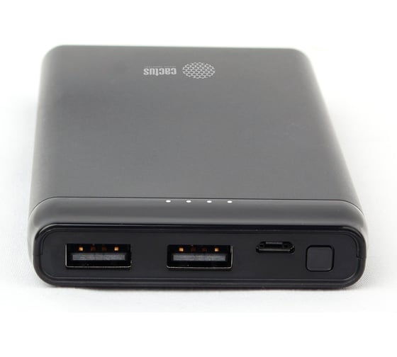 Мобильный аккумулятор Cactus 10000mAh 2.1A черный CS-PBFSFT-10000 1198071