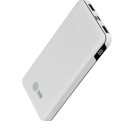 Мобильный аккумулятор Cactus 10000mAh 2.1A белый CS-PBFSKT-10000 1205744