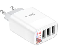 Зарядное устройство Hoco C93A, 3xUSB, 2.4А, белый, 6931474760593