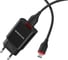 Сетевое ЗУ Borofone BA20A, 1хUSB-А + кабель AM-microBM, 1 м, черный 23752-BA20ABKM 1